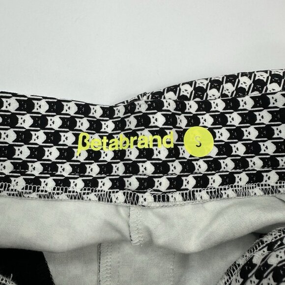 Betabrand Women's NWT White Catstooth Chino Straight-Leg Dress Yoga Pant Small - Picture 7 of 13